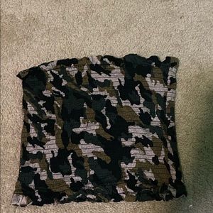 Camo tube top
